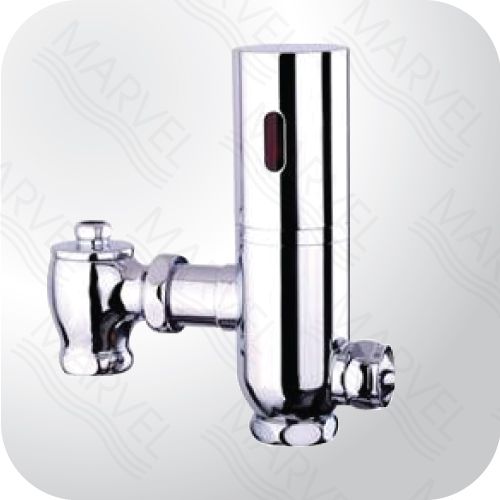 ฟลัชวาล์วอัตโนมัติ  รุ่น MU-107 Automatic Urinal Flusher ฟลัชวาล์วเซนเซอร์ ฟลัชออโต้ โถปัสสาวะชายอัตโนมัติ MARVEL  จำหน่ายฟลัชวาล์วอัตโนมัติ Automatic flusher โถชักโครกอัตโนมัติ มาตรฐาน GMP, HACCP ผู้เชี่ยวชาญด้านสุขภัณฑ์อัตโนมัติ ระบบอินฟาเรด เซนเซอร์ ทำงาน เปิด